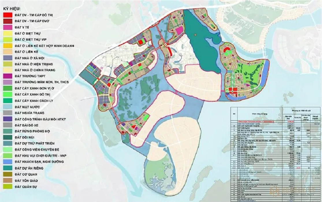 bản đồ quy hoạch 1/500 dự án Vinhomes Hạ Long Xanh