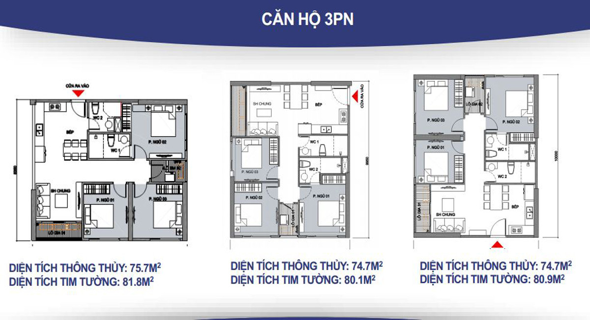 Căn hộ 3 phòng ngủ vinhomes hạ long xanh